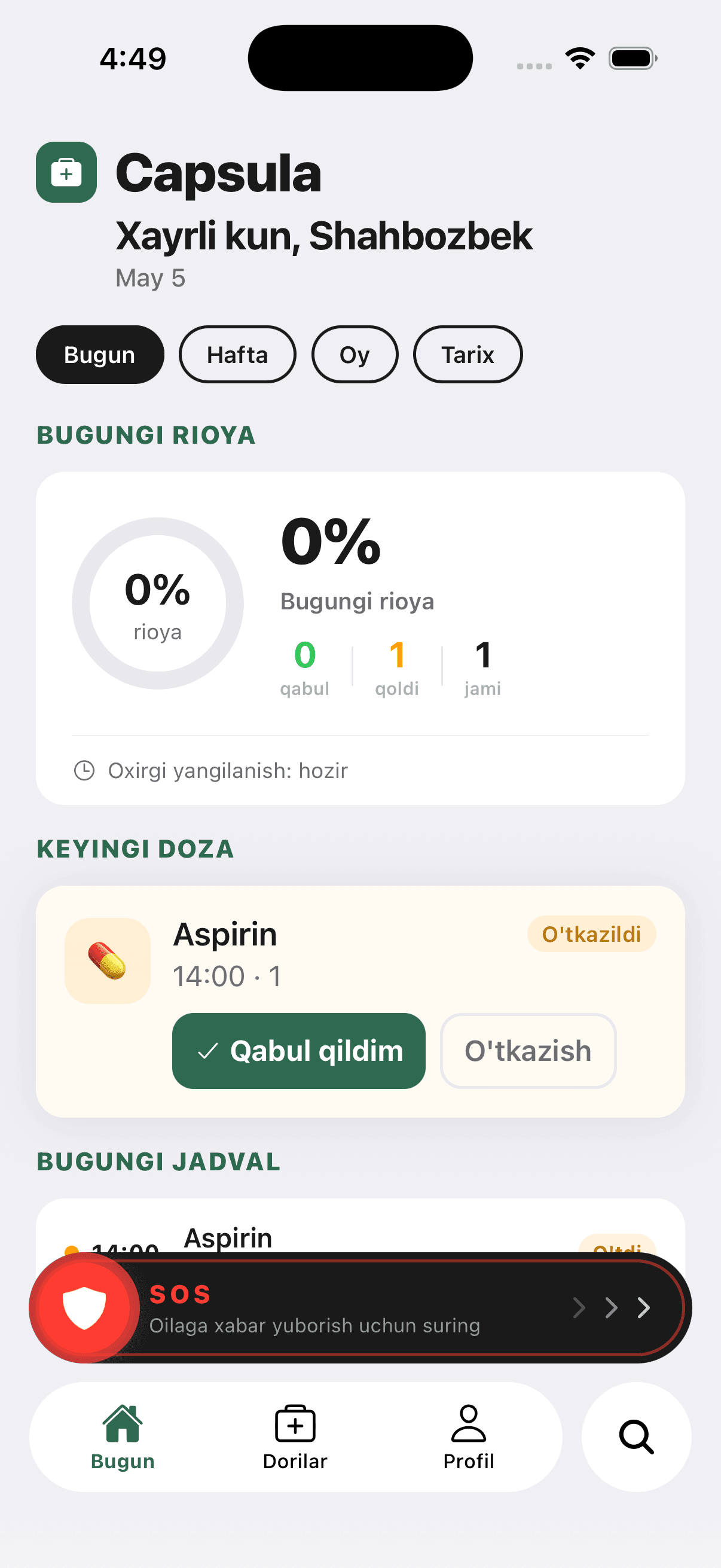 Capsula — Smart Medication Reminder App