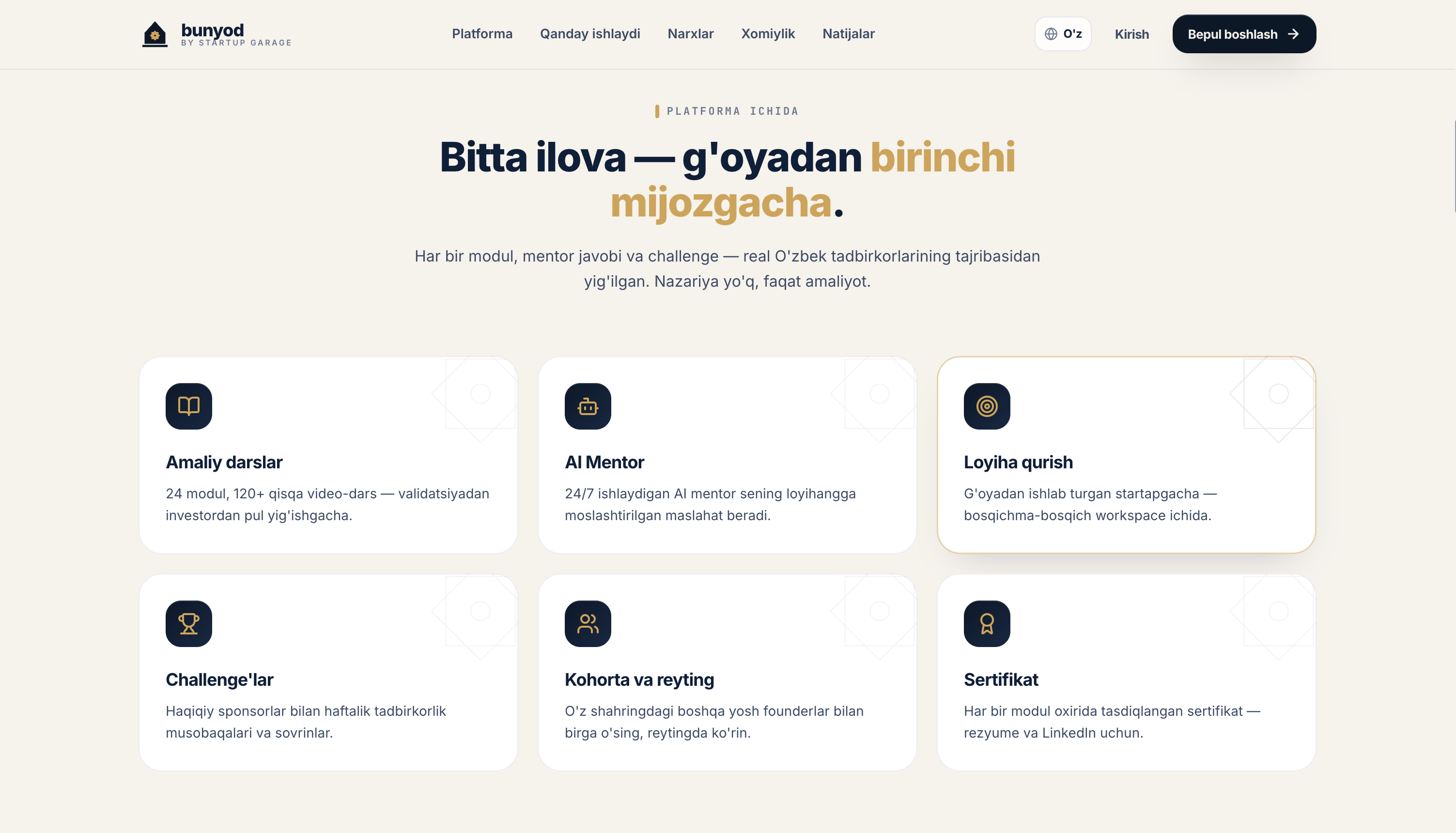 Bunyod by Startup Garage - National Entrepreneurship Platform for Young Uzbeks - Image 2