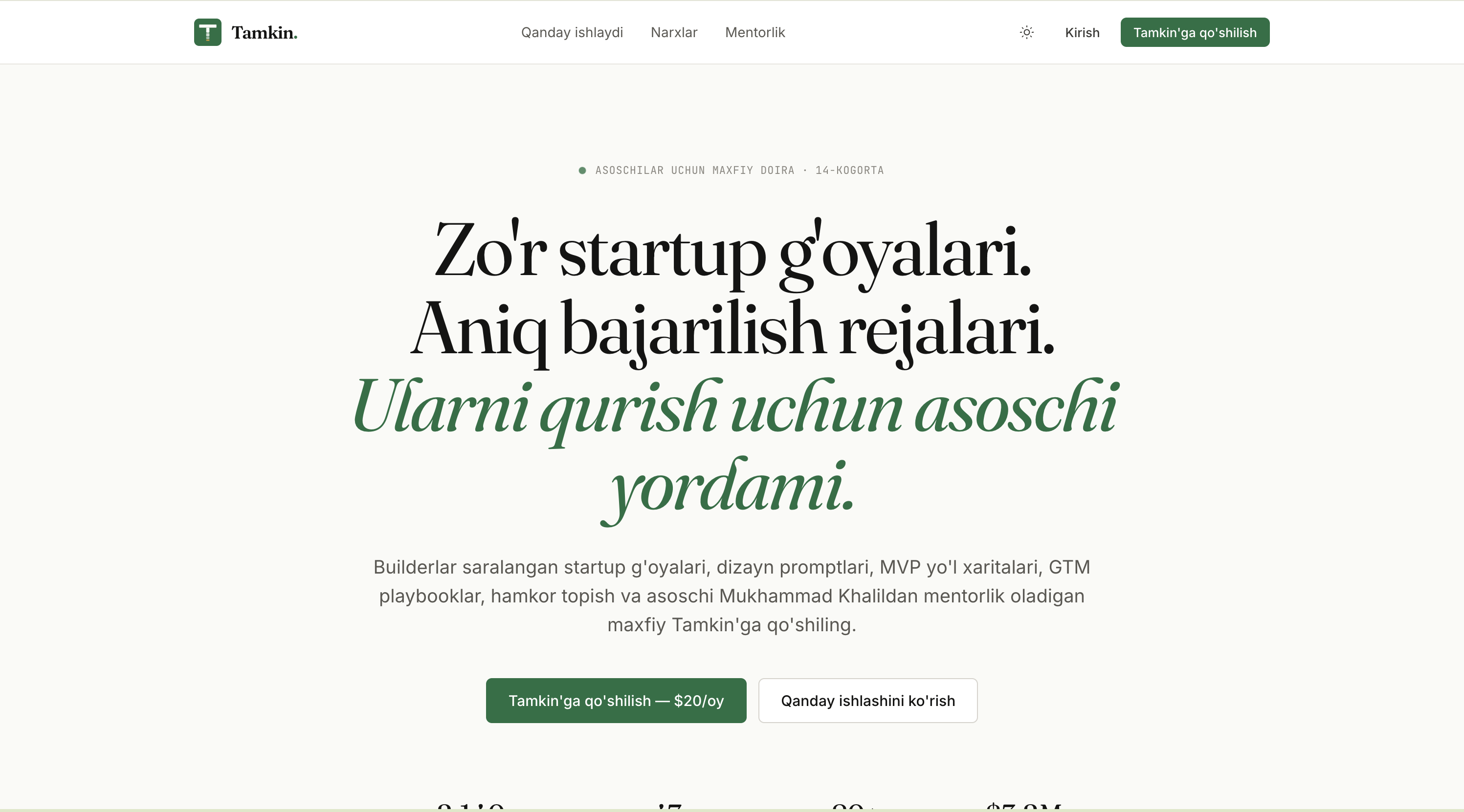 Tamkin - Execution Platform for Early-Stage Founders - Image 1